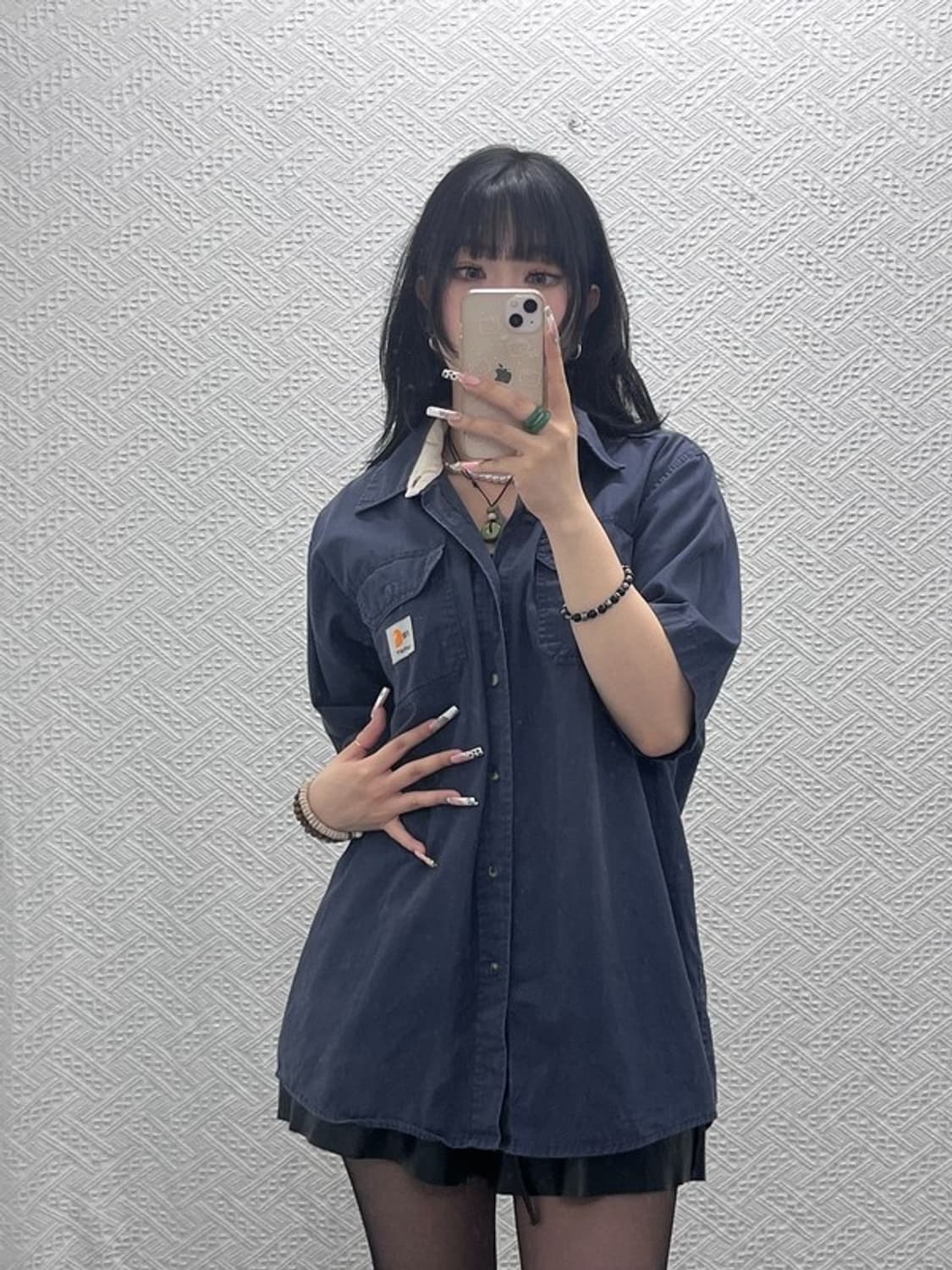 칼하트 올드스쿨 캐주얼 빈티지 오버핏 워크 셔츠 L C11491 상품이미지2
