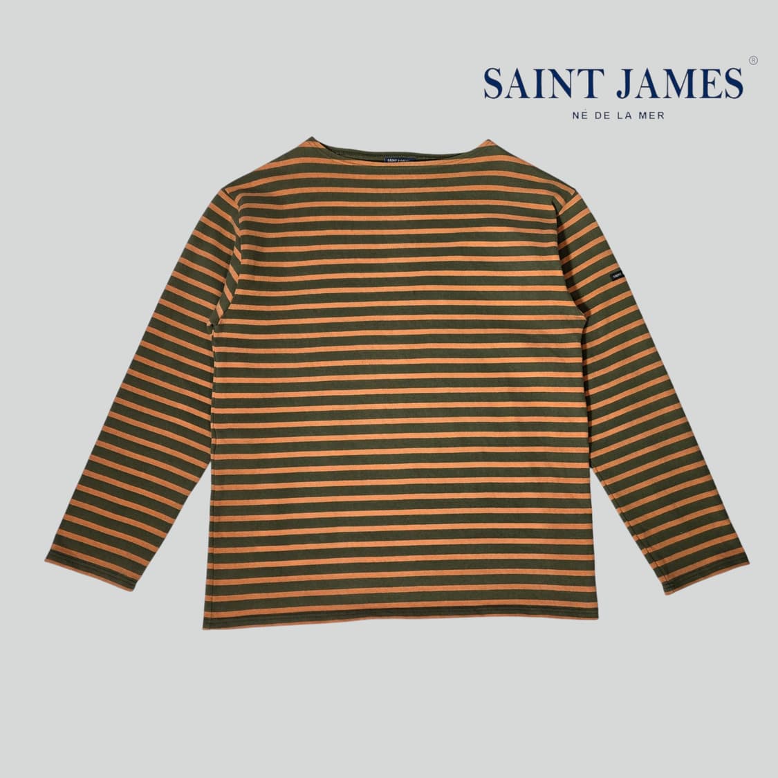 [LXL]세인트제임스 스트라이프 단가라 티셔츠 상품이미지1