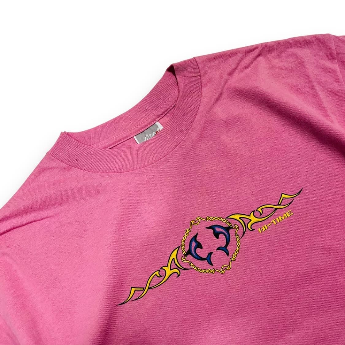 JERZEES 돌핀 트라이벌 핑크 반팔 빈티지 티셔츠 상품이미지2