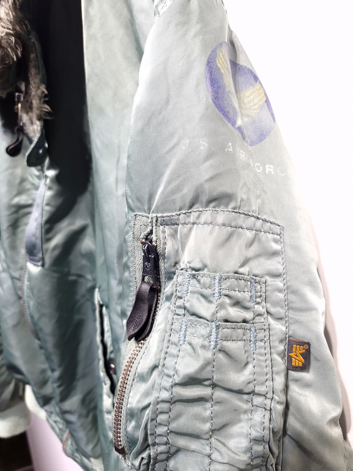 알파인더스트리 오리지날 80's B-15D 플라이트 자켓_L 상품이미지5