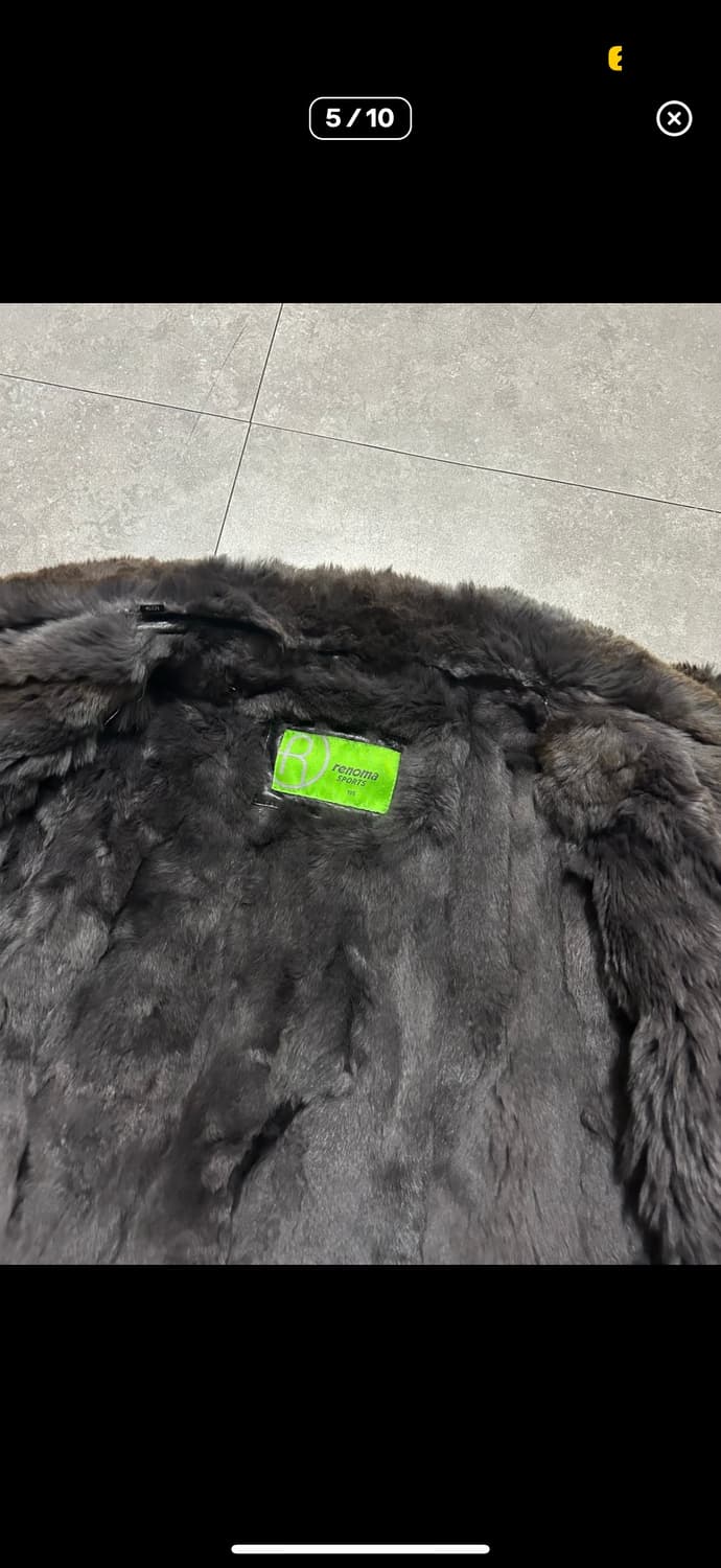 레노마 래빗 퍼 양가죽 빈티지 헌팅 자켓 105size 상품이미지5