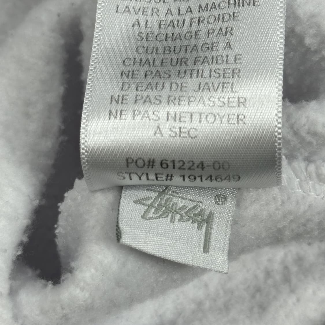 스투시 베이직 백로고 화이트 맨투맨 (S) 상품이미지9