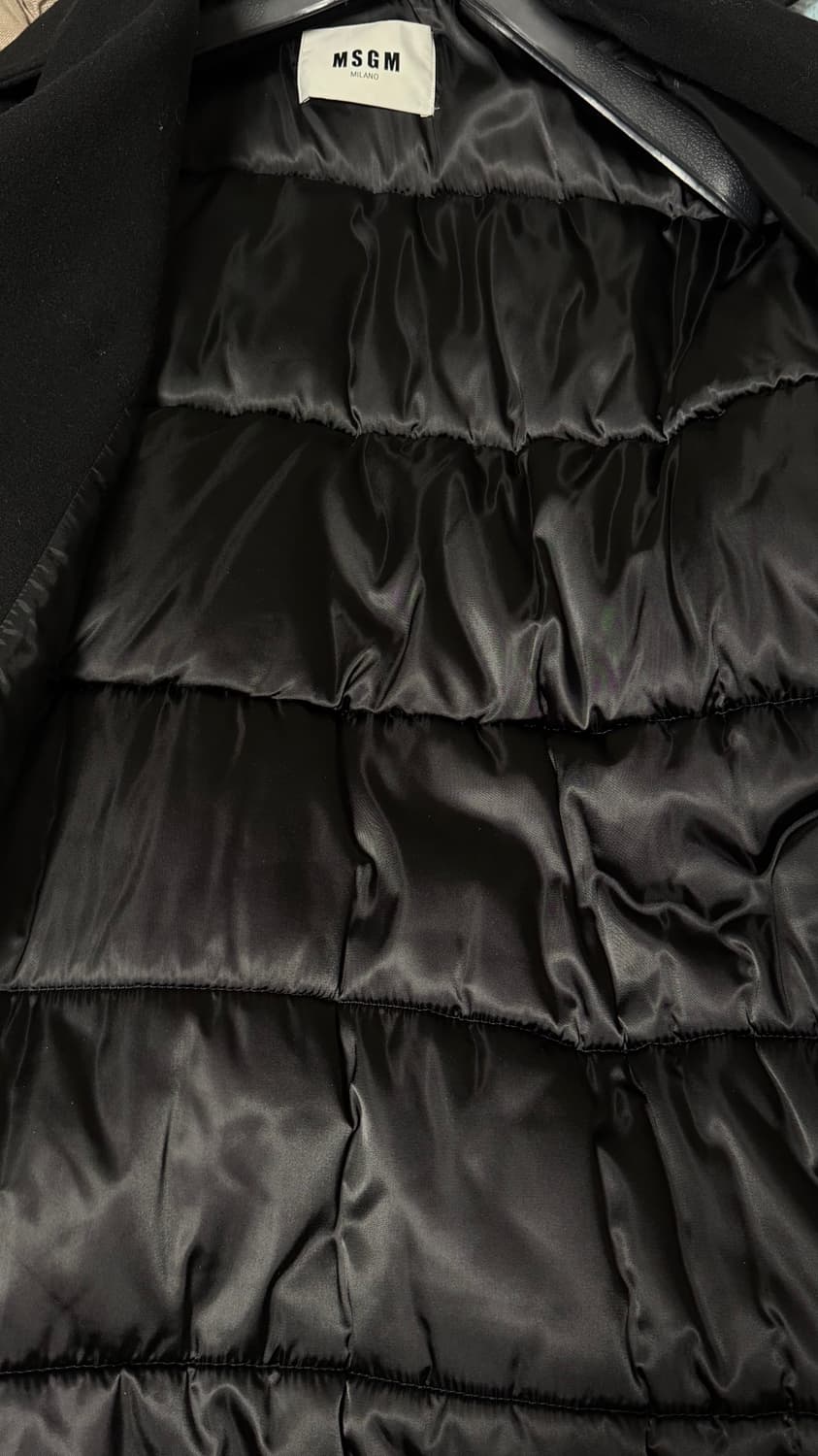 MSGM 블랙 더블 패딩 코트 40사이즈 상품이미지3