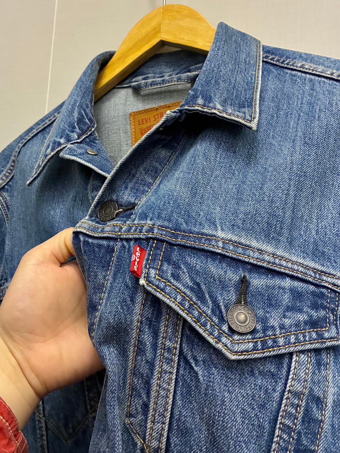 (L)리바이스 3세대 72334 중청 데님 트러커자켓 데님자켓 청자켓 상품이미지6