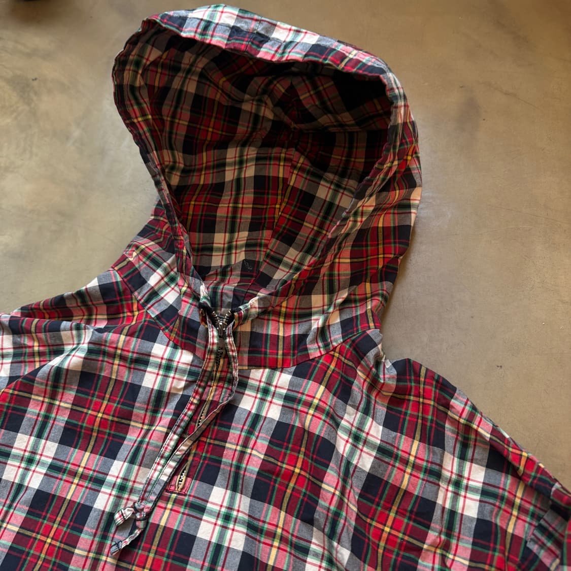 제이크루  체크패턴 후드 아노락 상품이미지3