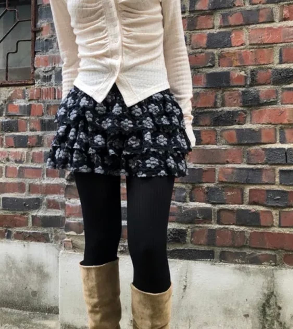 레이스 플라워 스커트 상품이미지2