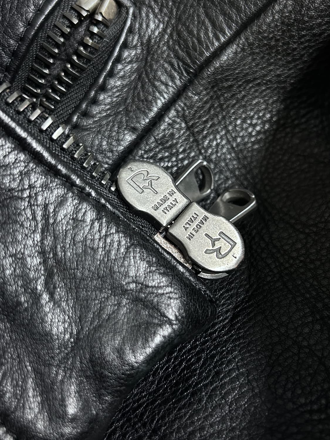 준 하시모토 히든 후디 하이넥 램스킨 자켓 상품이미지7