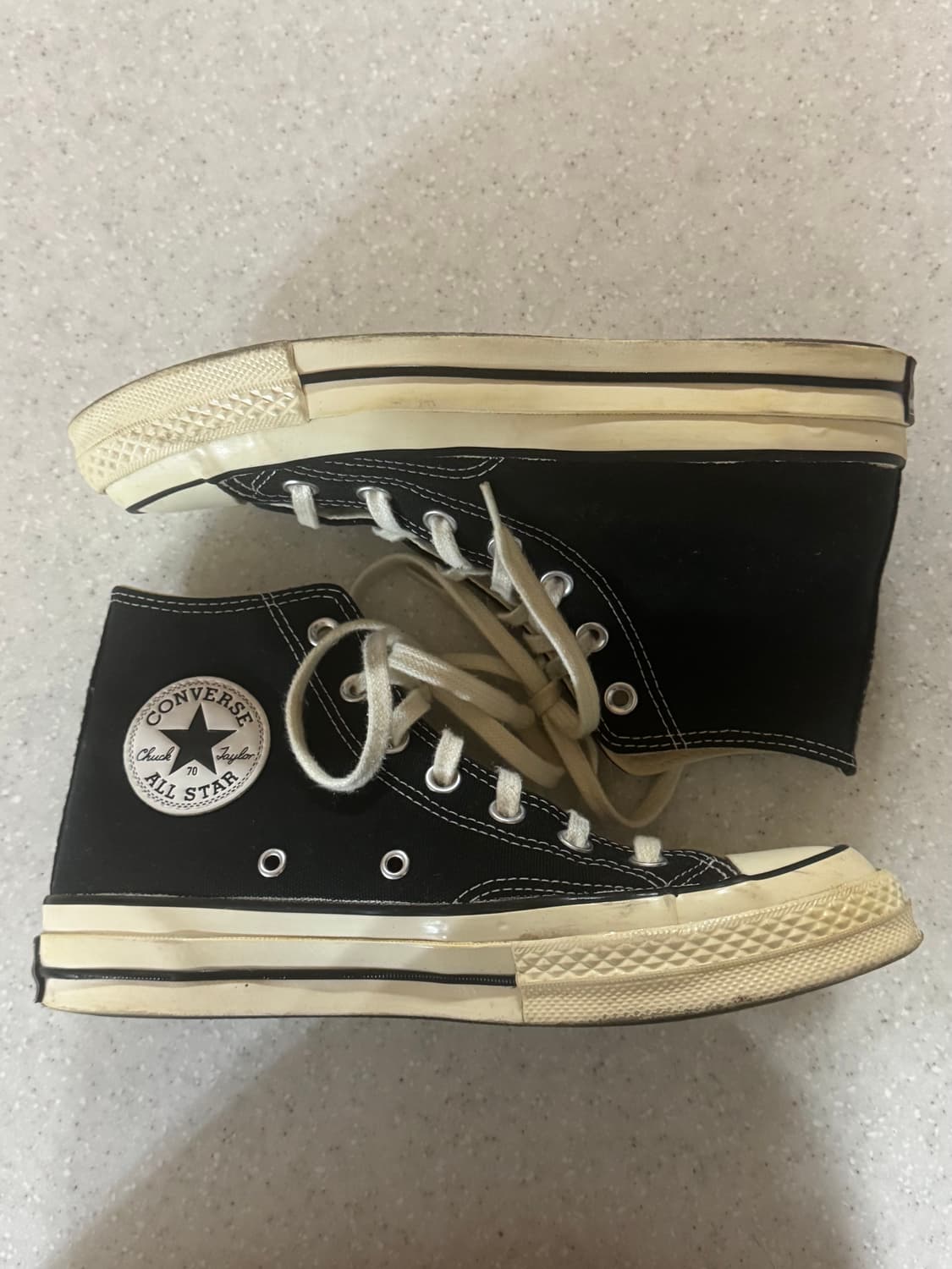 컨버스 척테일러 척 70 클래식 블랙 하이 245 상품이미지2