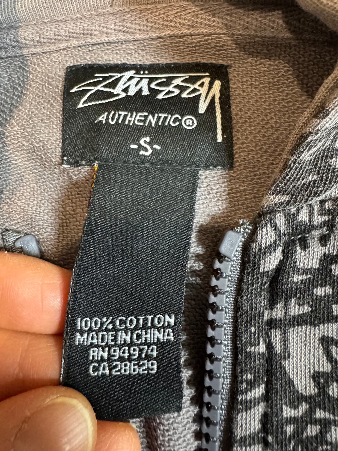 스투시 빈티지 낙서 후드집업 상품이미지7