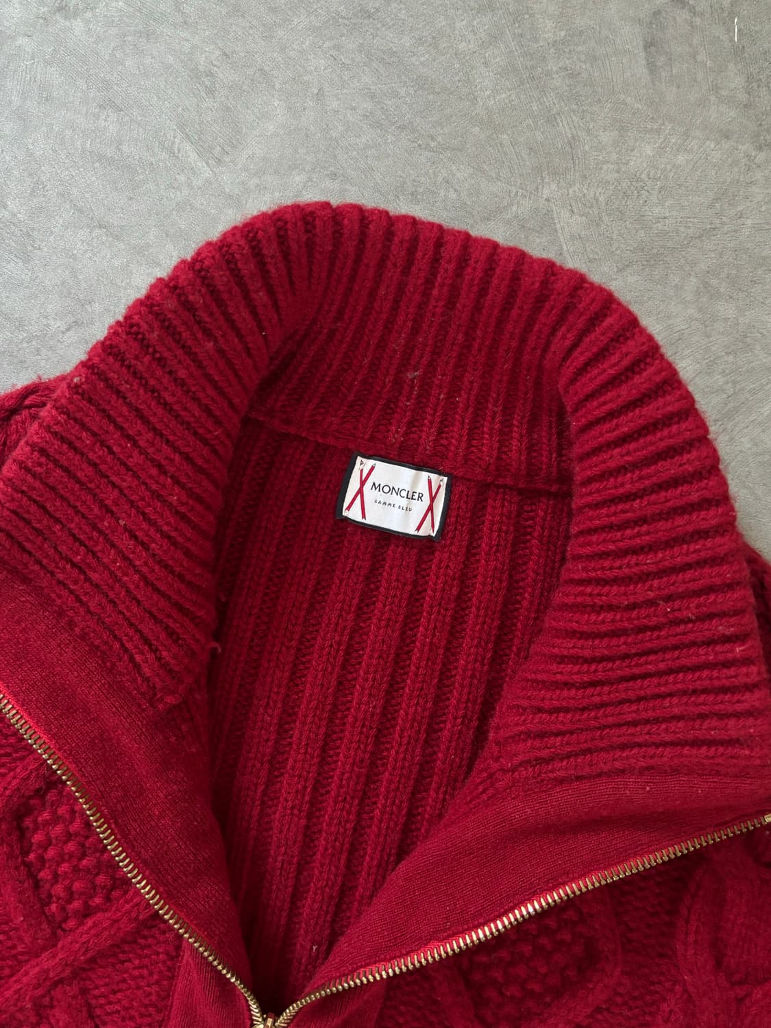 Moncler 몽클레르 감마 레드 니트 집업 상품이미지5