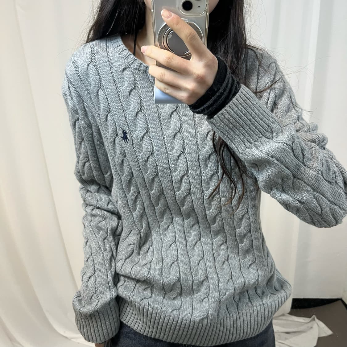 Polo Grey Cable Knit  ⋆ size 상품이미지3