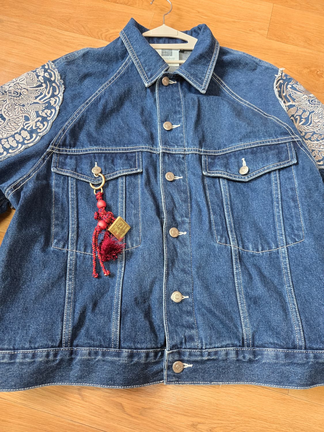 교집합X악오 청롱포 진청 자켓 상품이미지6