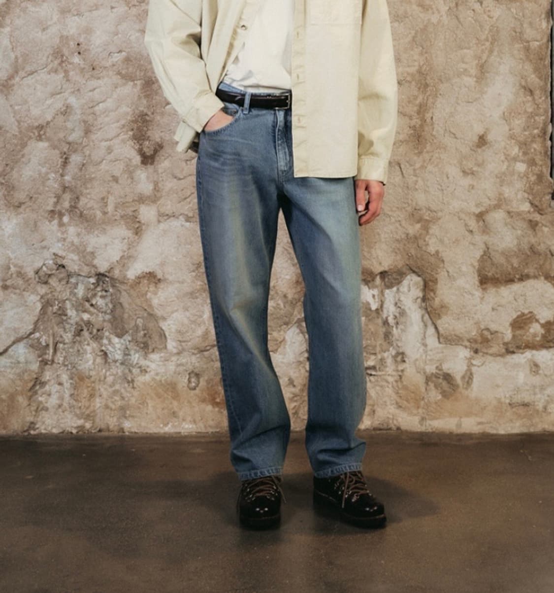 셔터 5p 와이드 데님 팬츠 M 상품이미지1