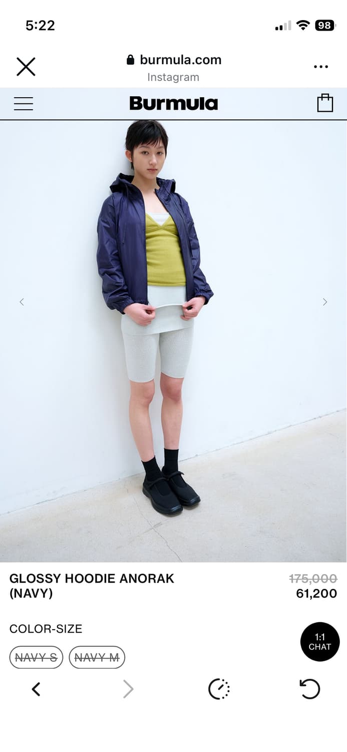 Burmula  GLOSSY HOODIE ANORAK 상품이미지1