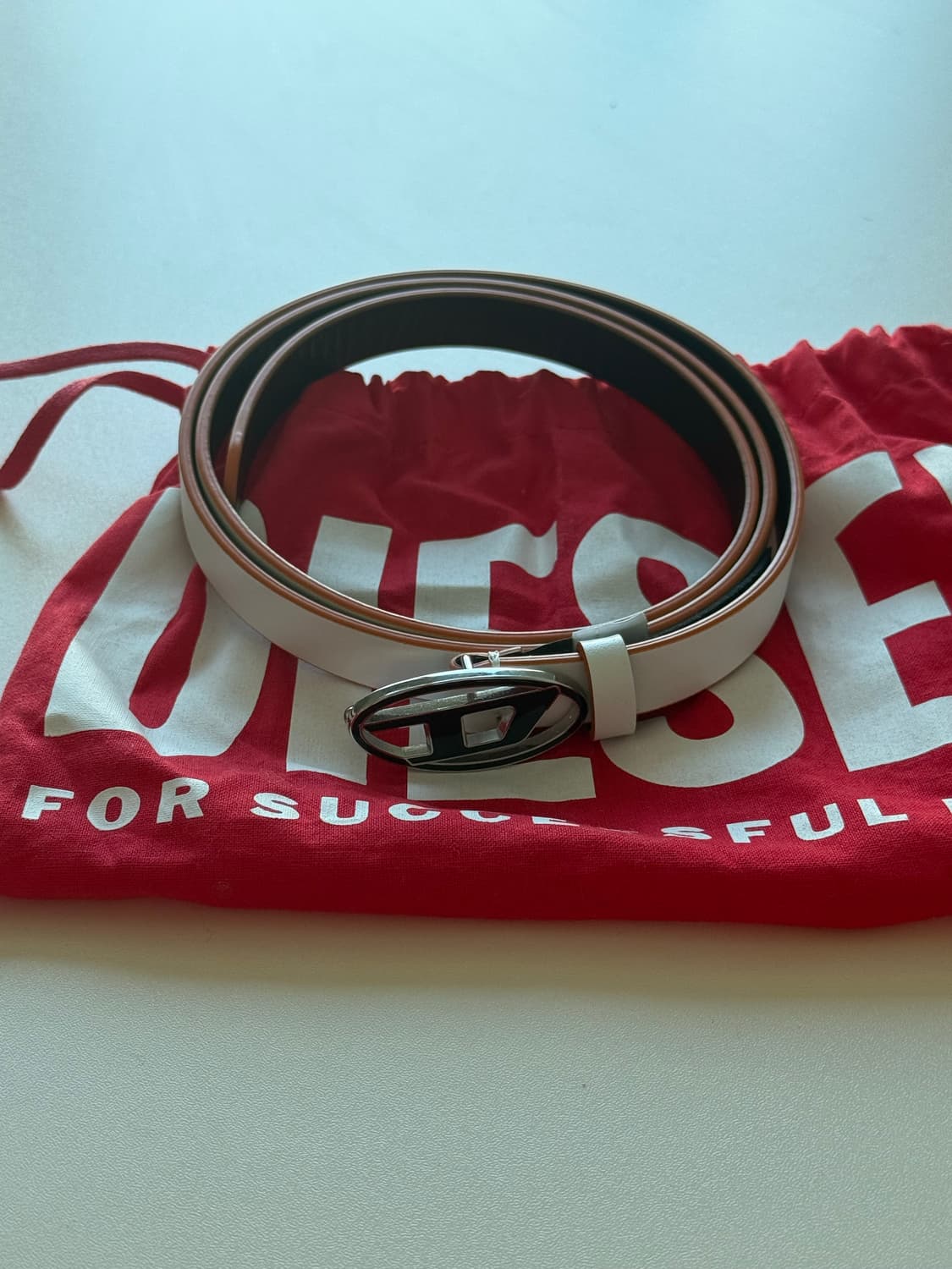 디젤 로고버클 가죽벨트 상품이미지1