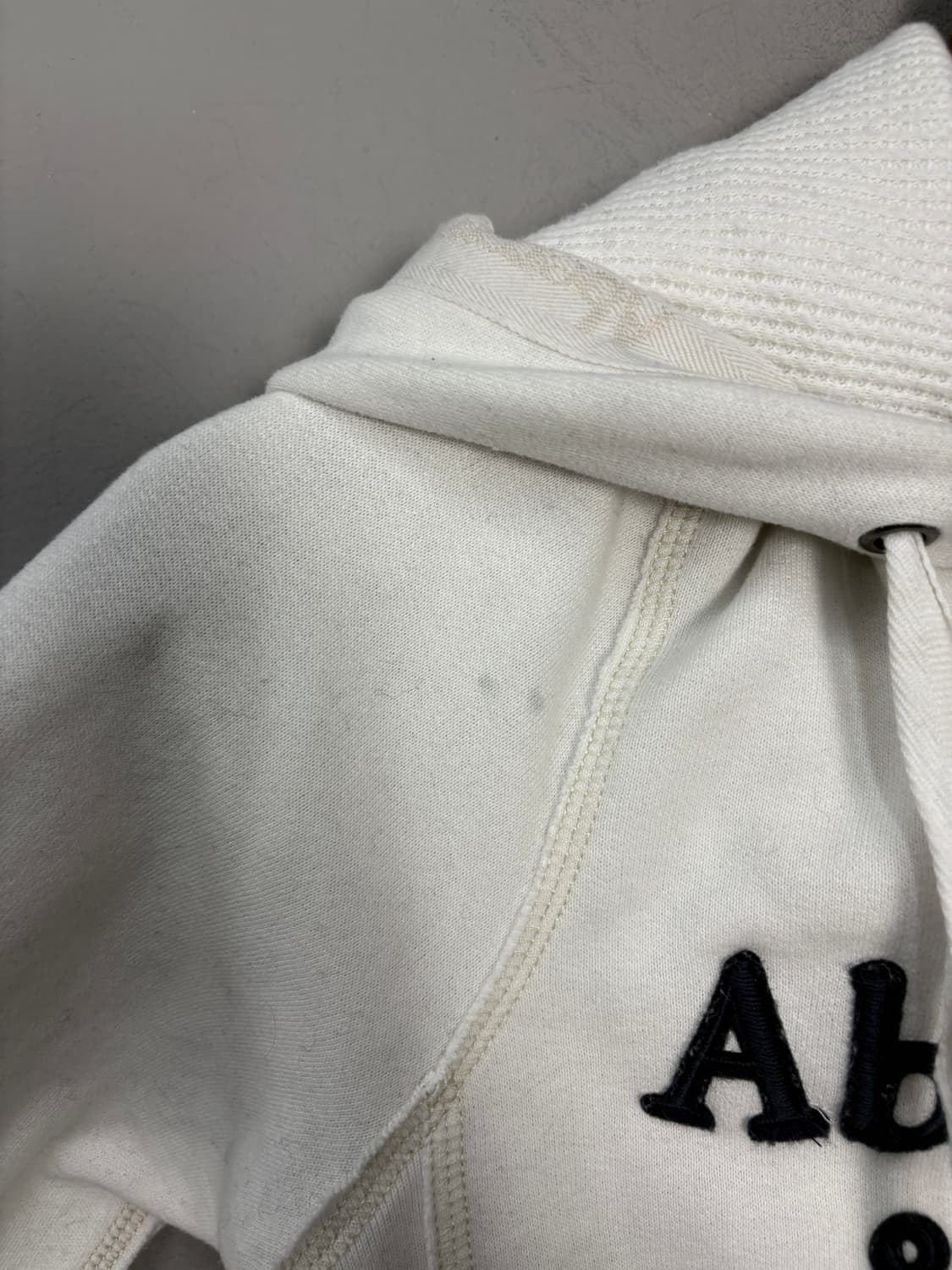 아베크롬비 y2k 화이트 후드집업 A3632 상품이미지6