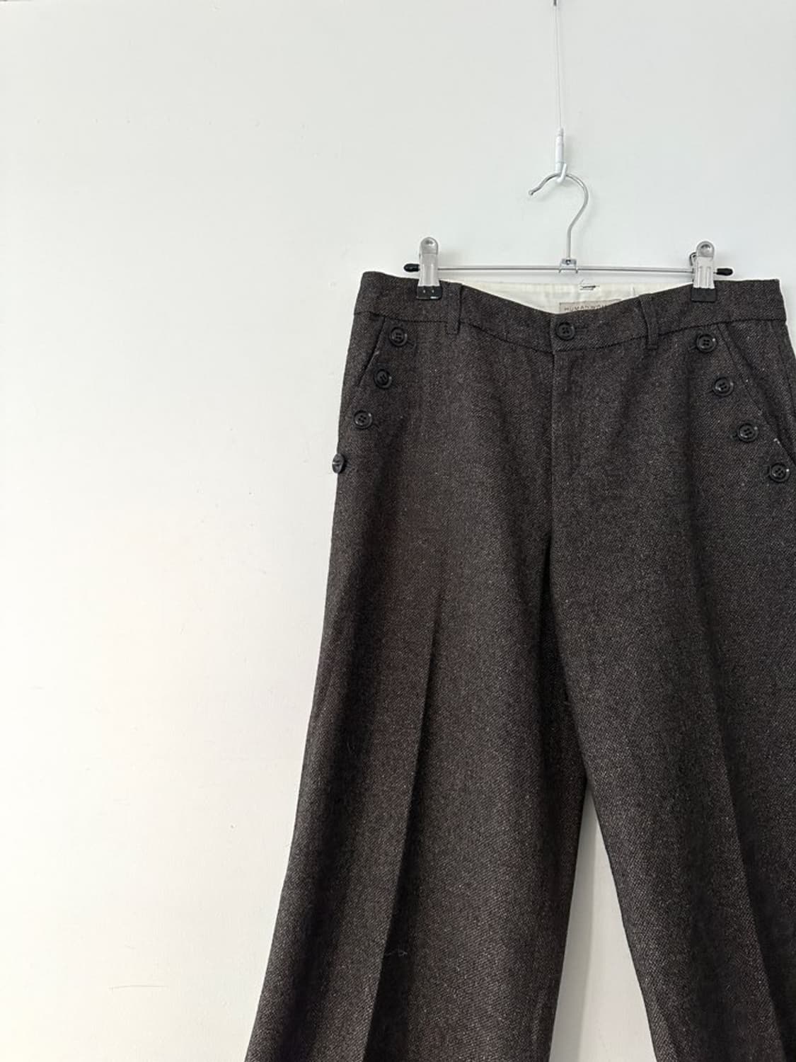 4 Button warm midi pants / brown 상품이미지2