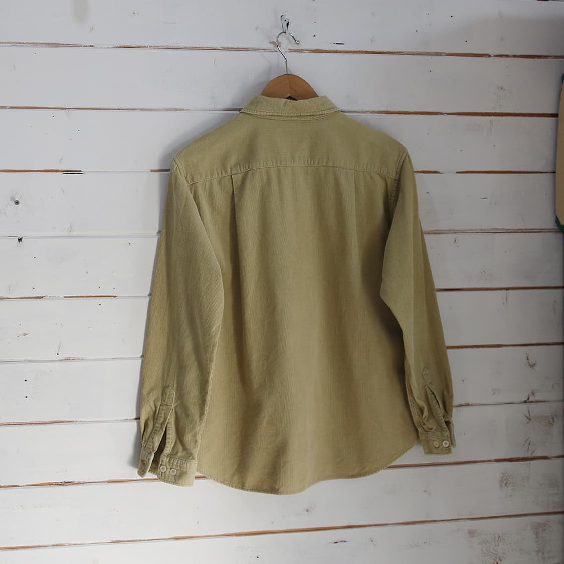 (착용컷) L.L.Bean 코듀로이 하프 오픈 셔츠 (여성용 M) 상품이미지4