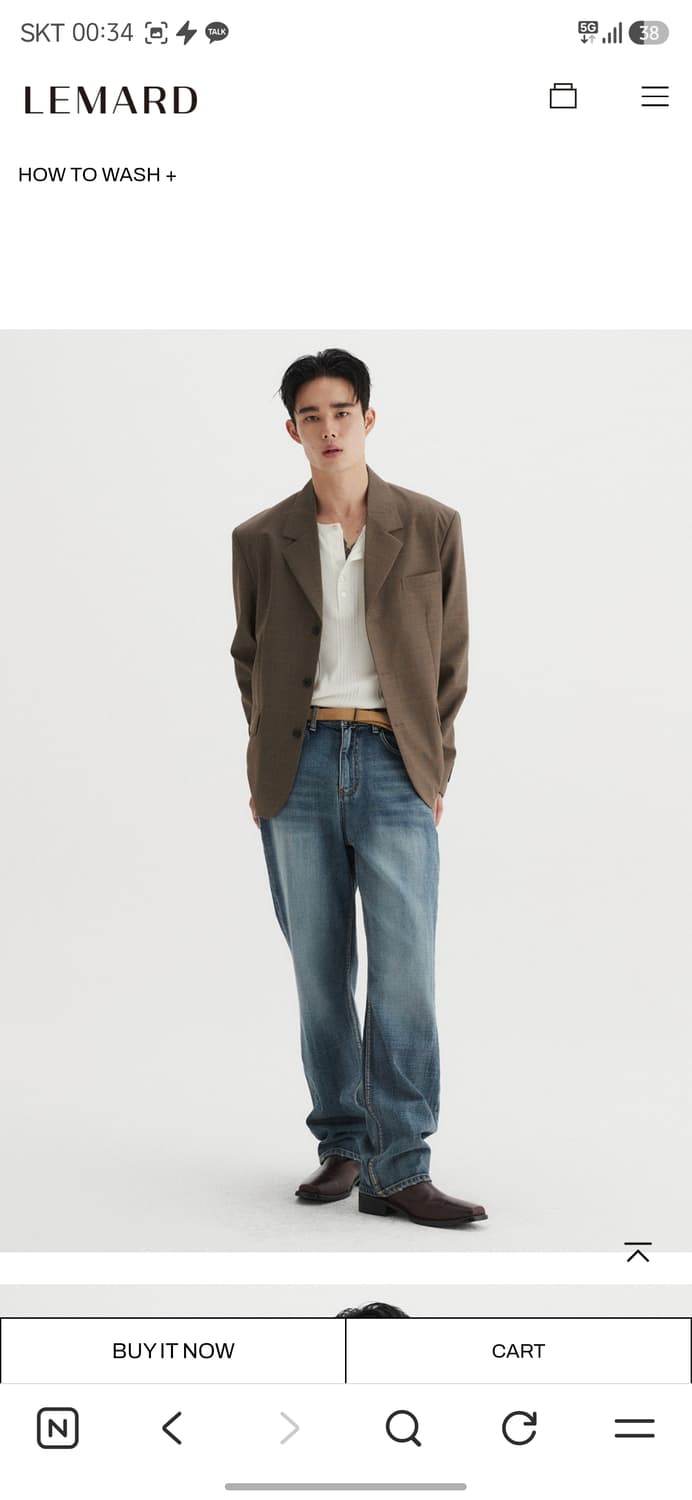 르마드 플레이드 테일러 자켓 상품이미지5