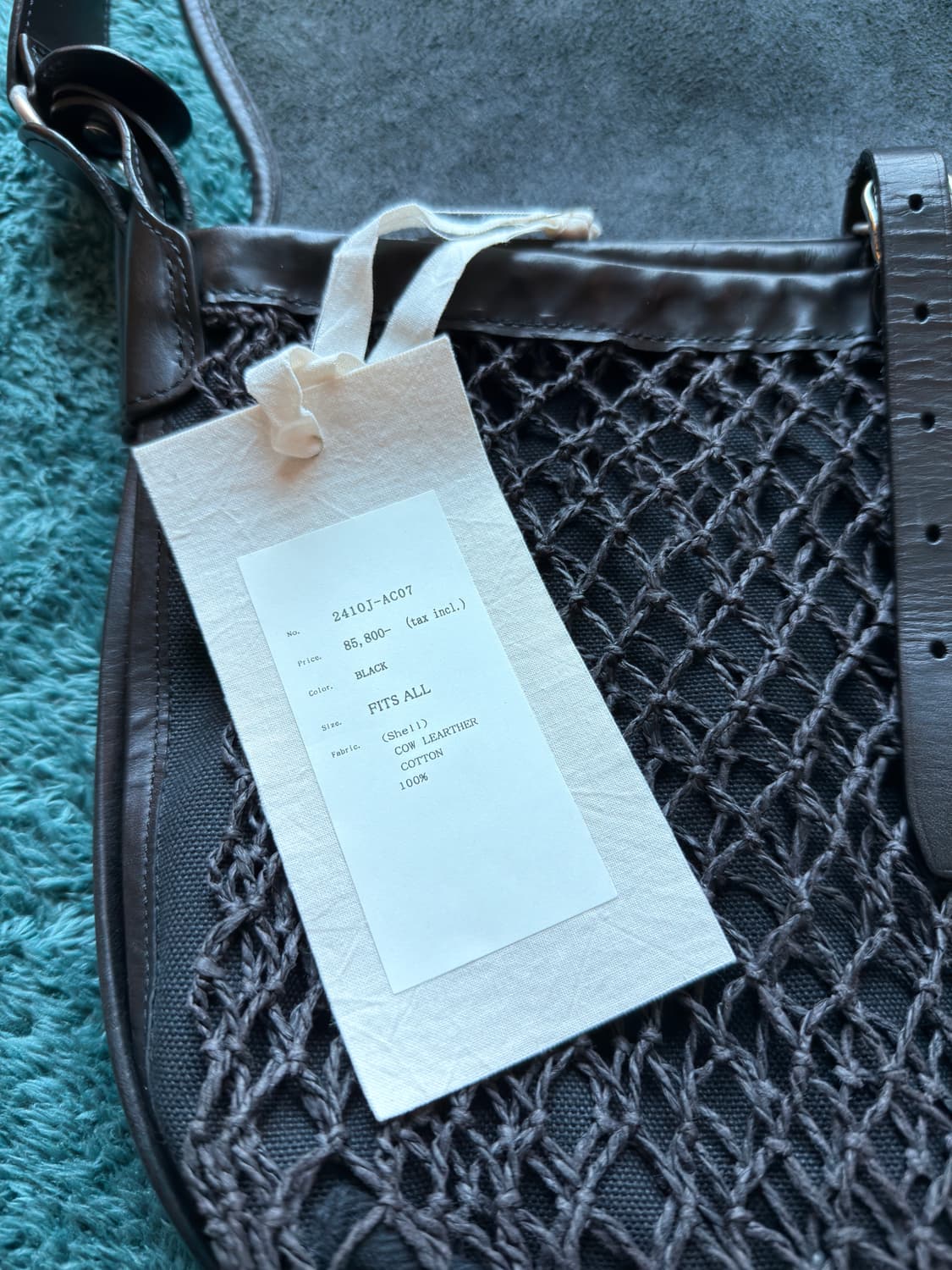 올드조 레더 크로스백 블랙 상품이미지4