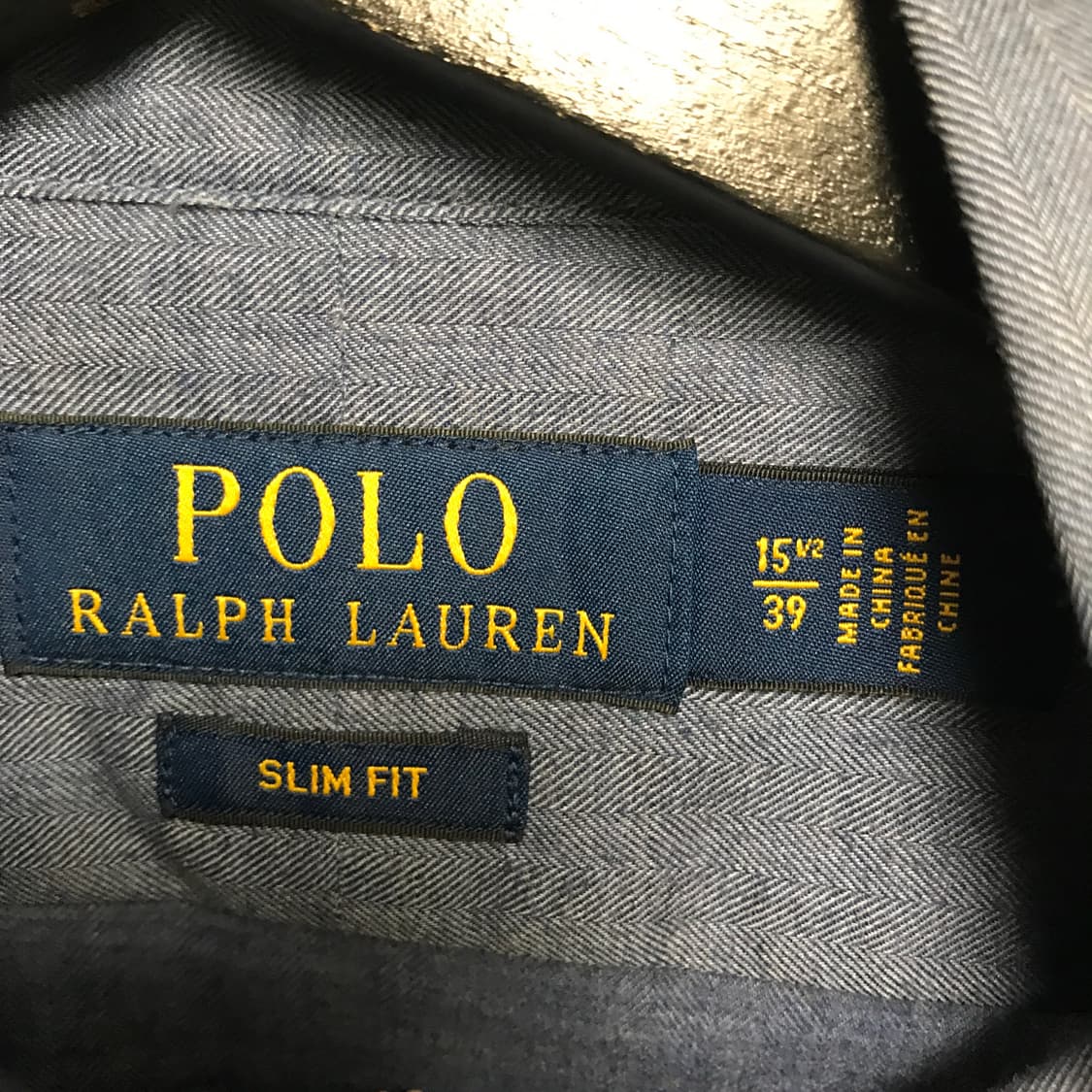 폴로 랄프로렌 솔리드 셔츠 블루 39 상품이미지5