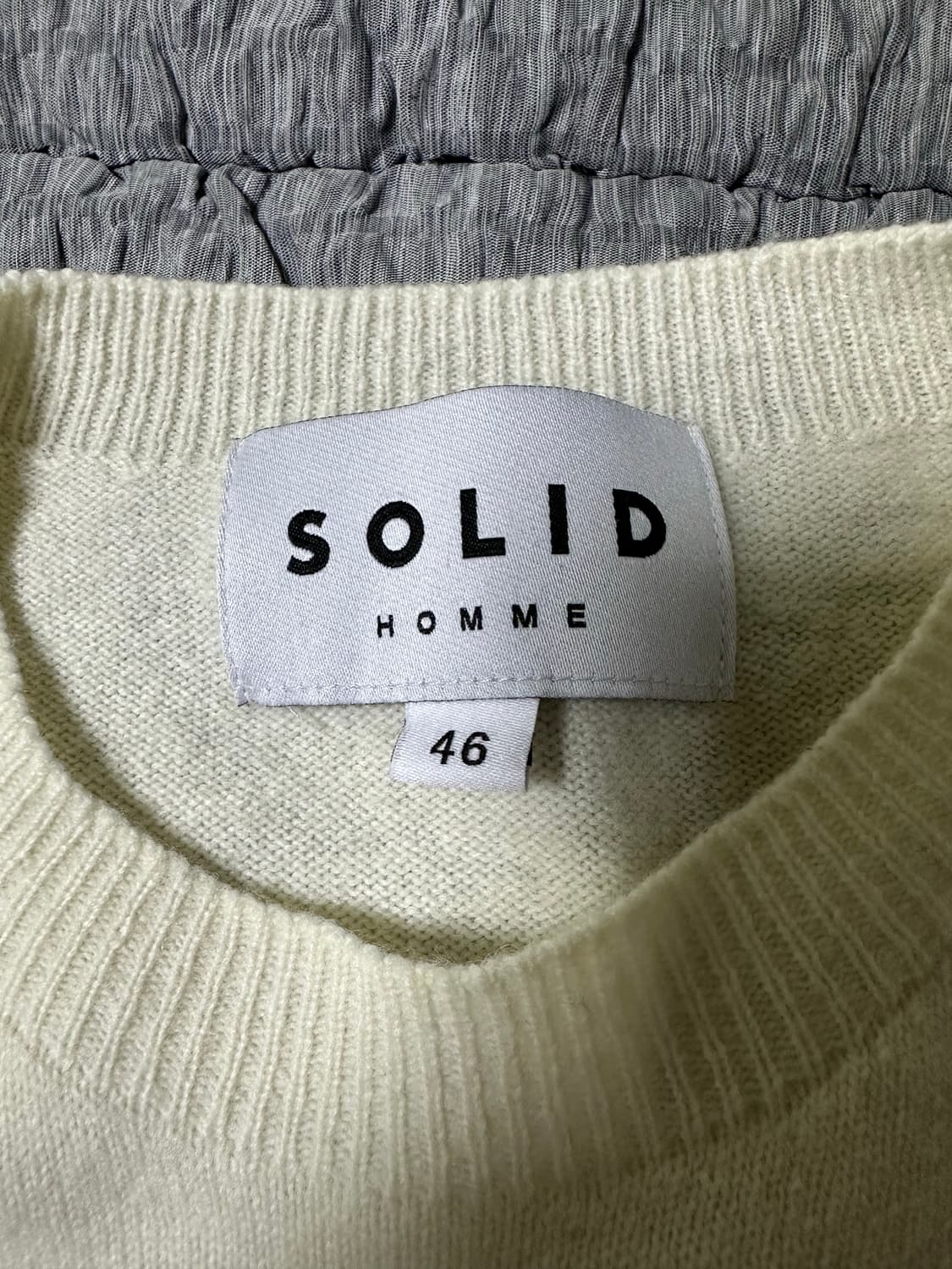 SOLID 솔리드 아이보리 니트 상품이미지3
