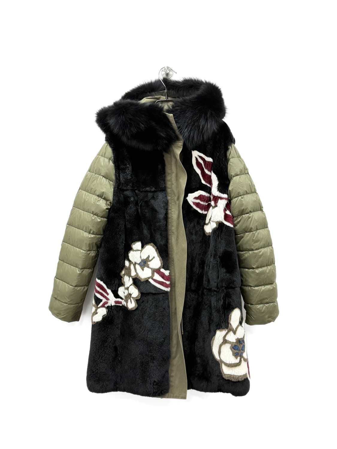 이브살로몬 아미 리버시블 렉스 퍼 패딩 코트 상품이미지1