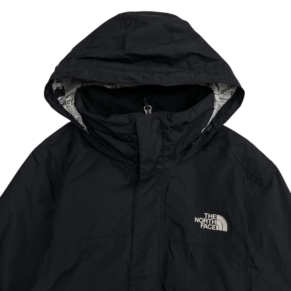 노스페이스 로고 블랙 후드 바람막이 S 상품이미지4