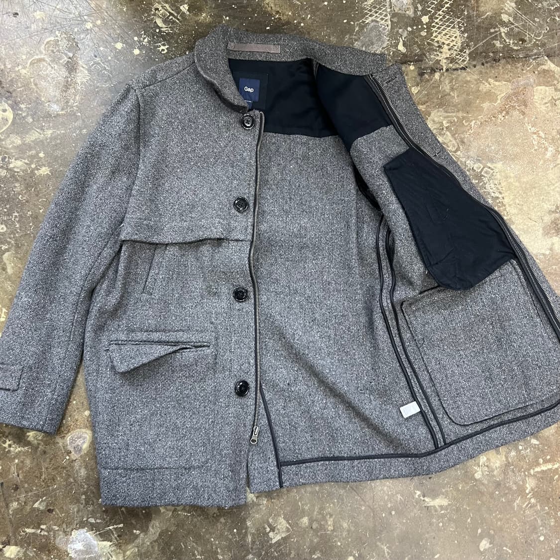 M) GAP 갭 울 자켓 코트 워크자켓 아메카지 워크웨어 상품이미지4