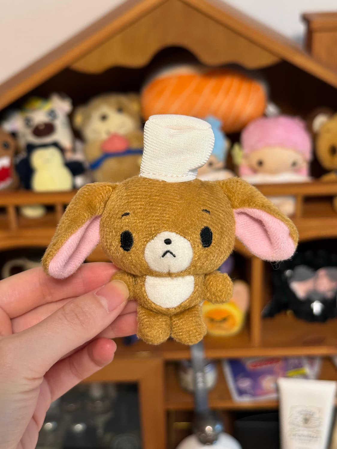 고전산리오 슈가바니즈 쿠로우사 똥사이즈인형 키링 상품이미지1