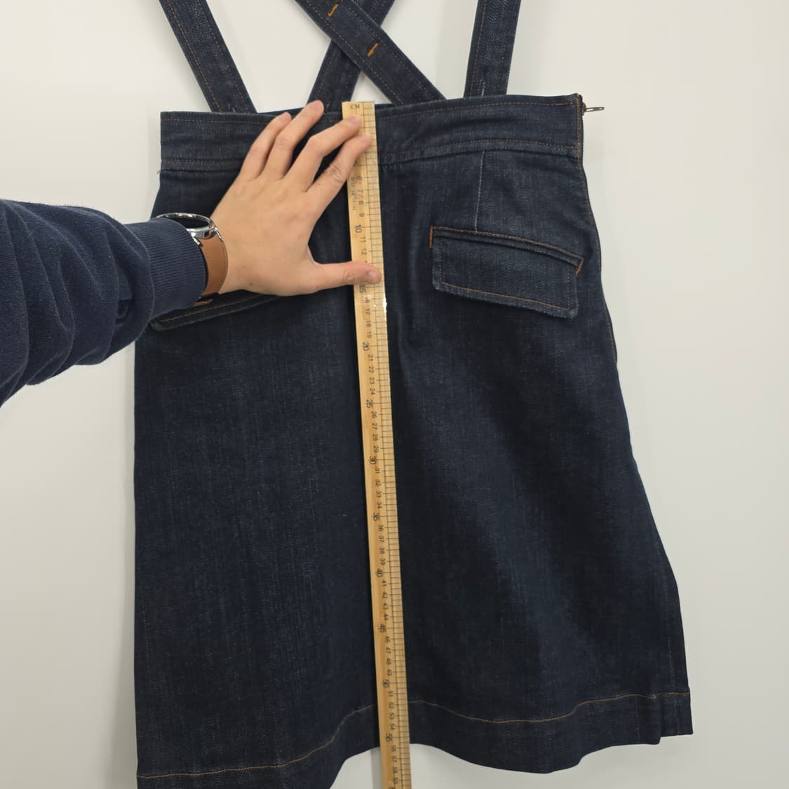 IENA SLOBE 데님 멜빵 스커트 상품이미지8