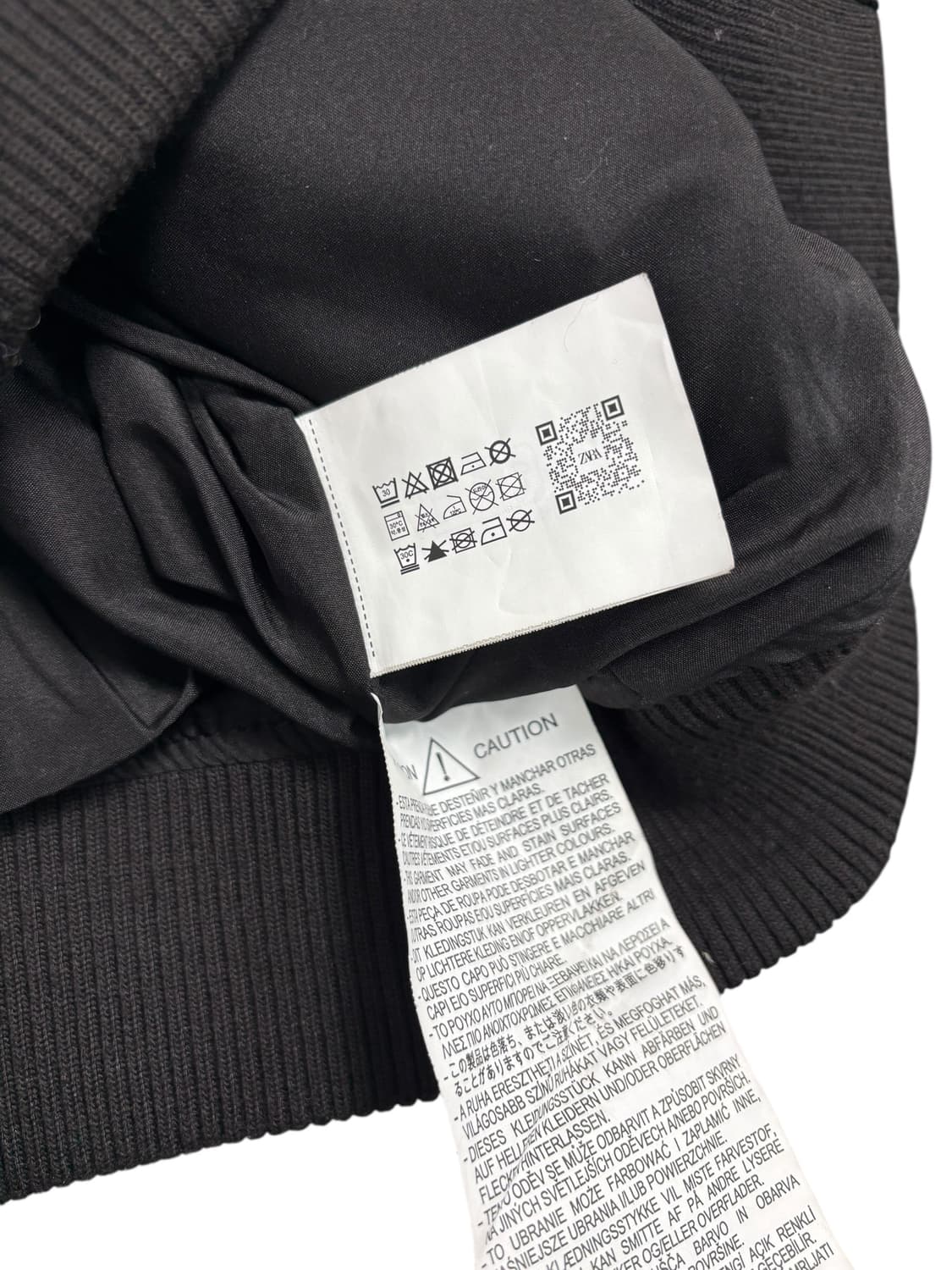 ZARA 자라 스웨이드 봄버 자켓 블랙 상품이미지8