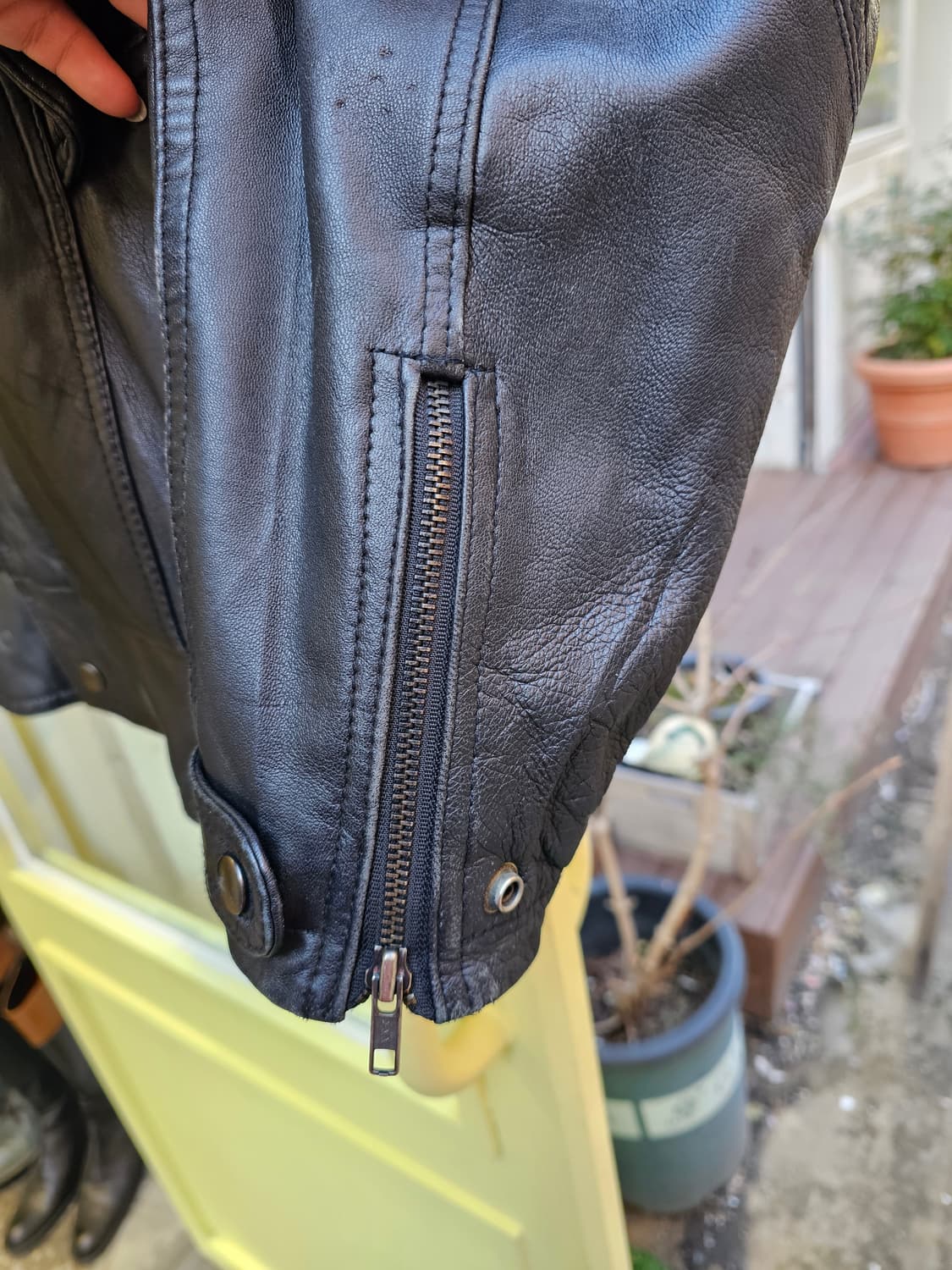 Disco 램스킨 블랙 라이더 레더(누빔안감) 상품이미지4