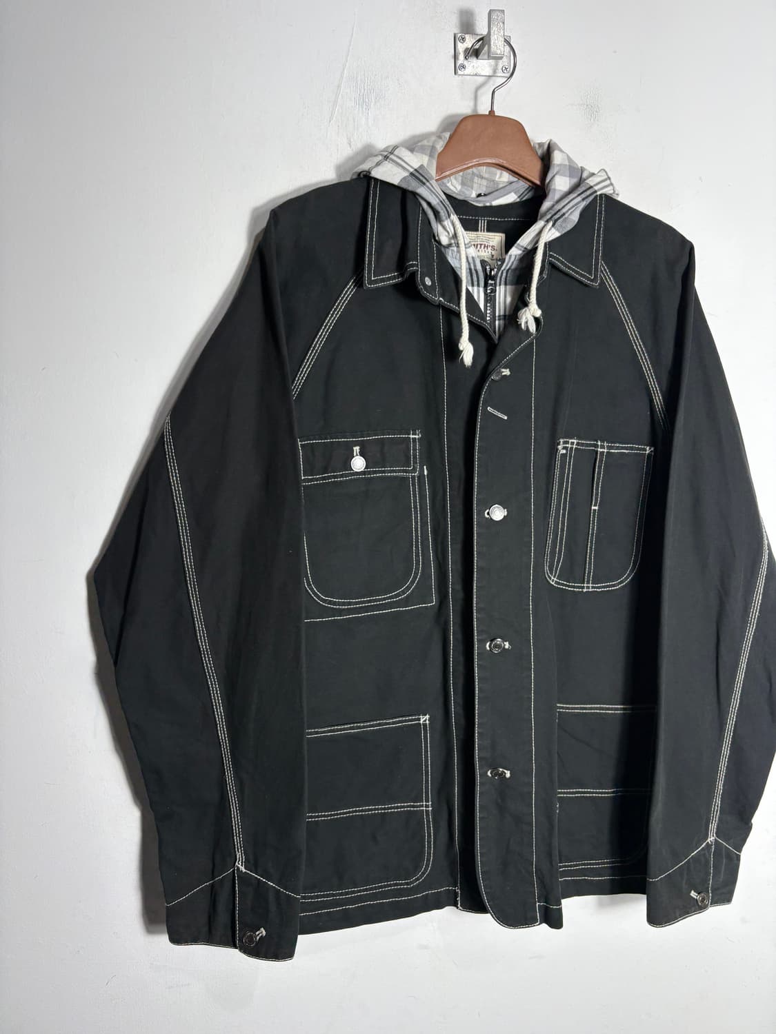 Smith's american 후드 디테일 스티치 코튼 자켓 상품이미지2