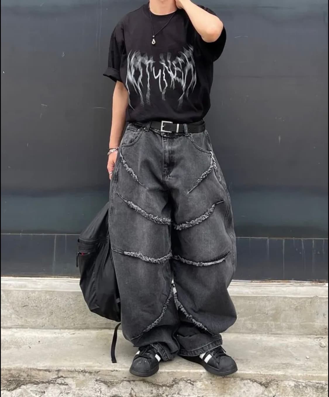 Not4nerd/낫포너드 cut off curved Denim pants 상품이미지2