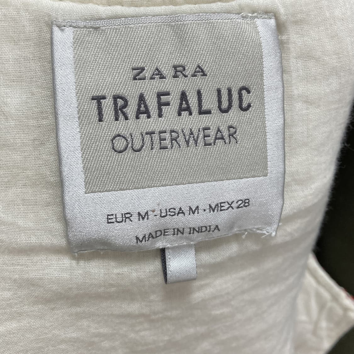 자라 TRAFALUC 여성 자가드 면자켓 M  상품이미지4