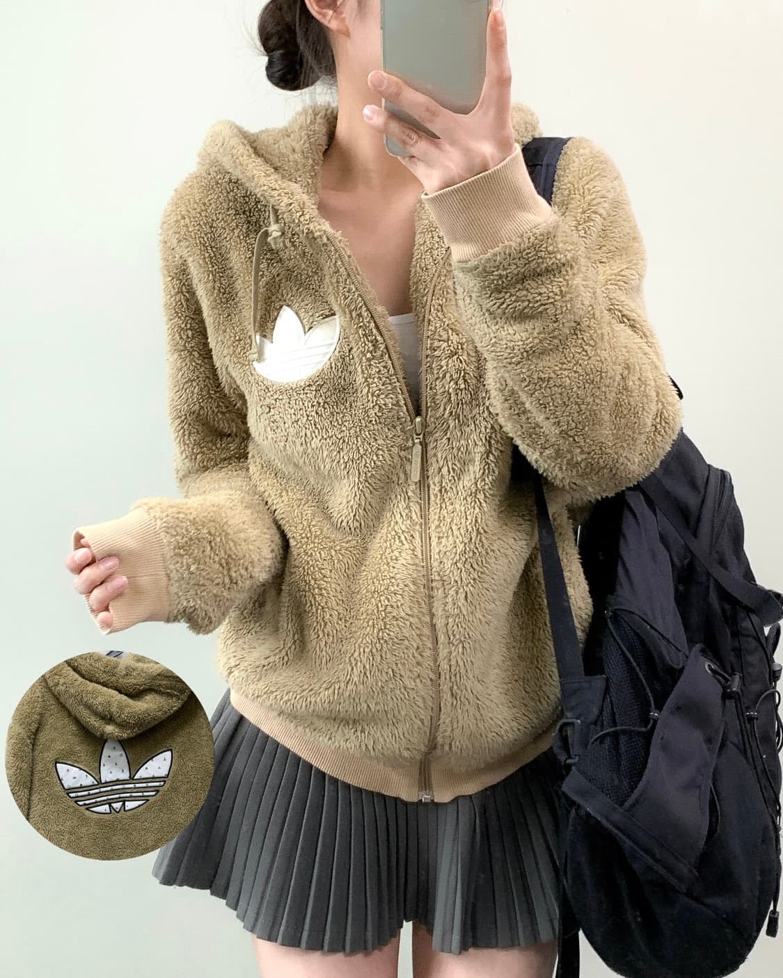 아디다스 빅로고 후리스 상품이미지1