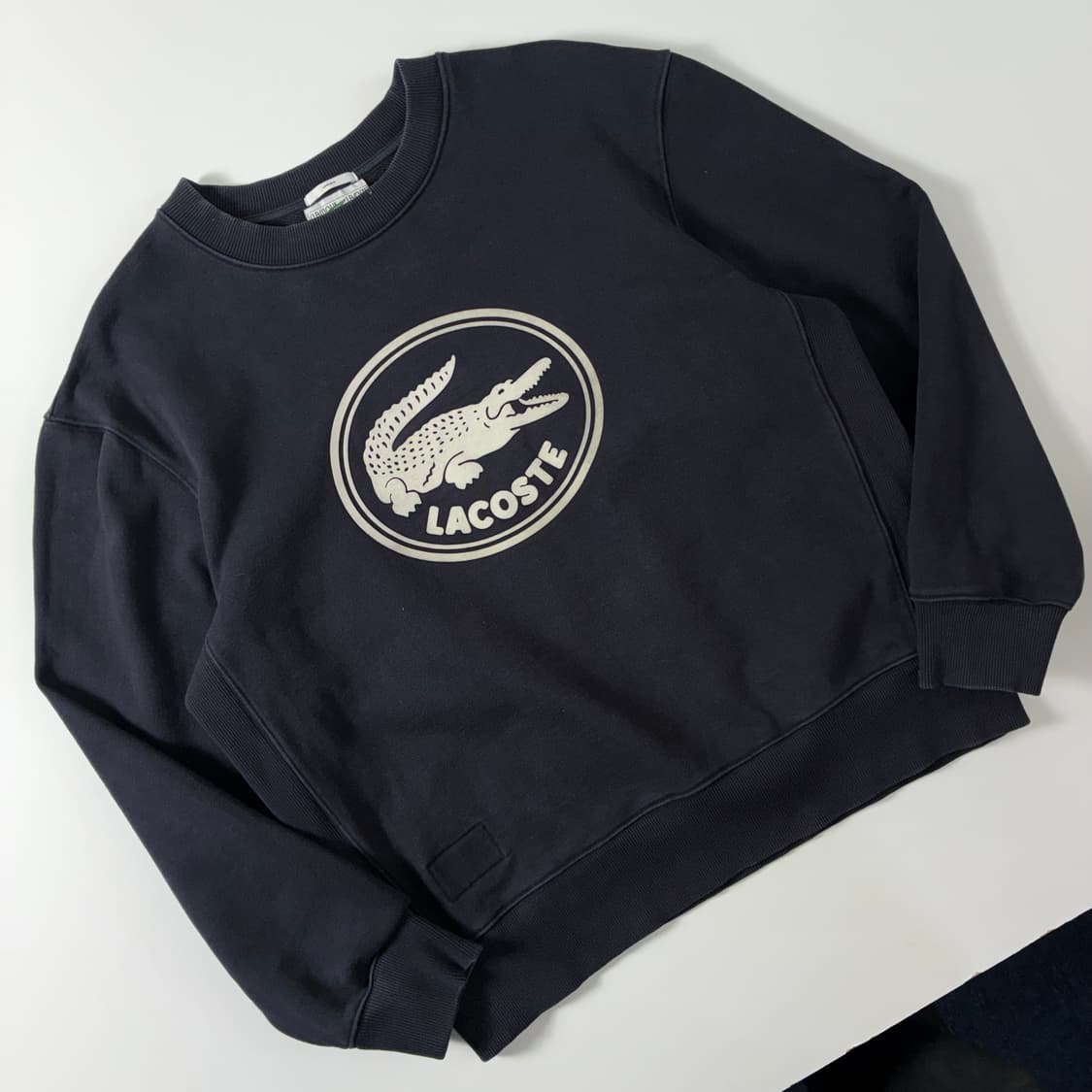 Lacoste  라코스테 코튼 빅크록 다크네이비 맨투맨  상품이미지2