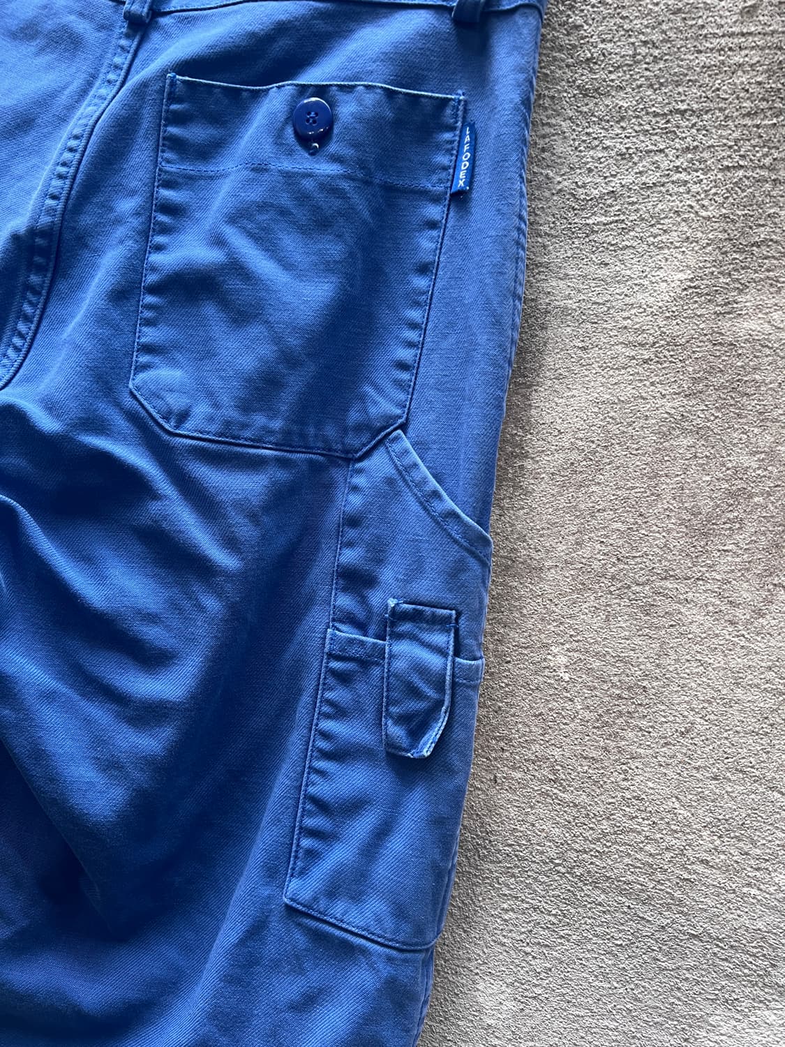 프렌치 코튼 트윌 블루 워크 팬츠  상품이미지5