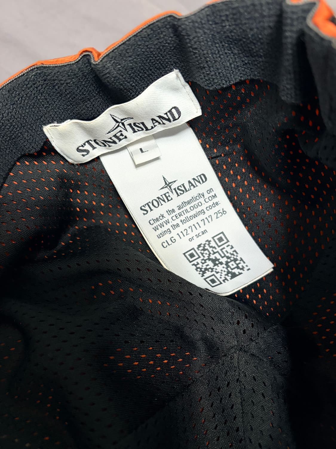 스톤아일랜드 나일론 메탈 볼캡 (L size) 오렌지  상품이미지4