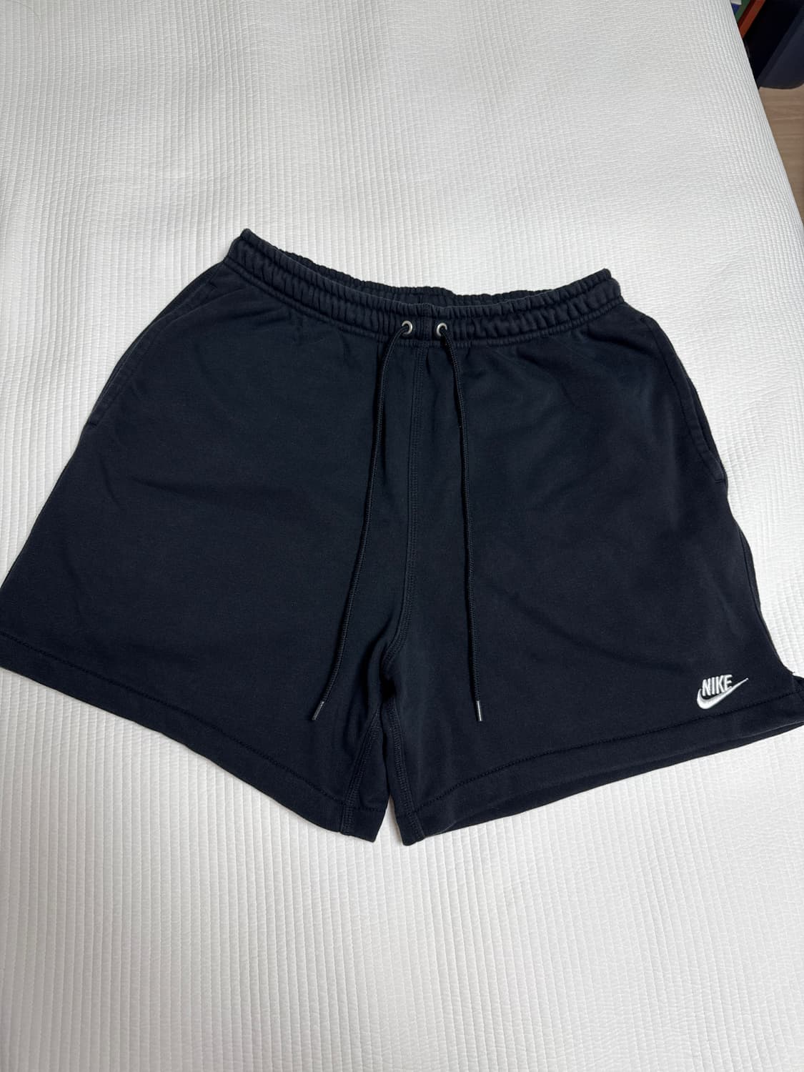 남성 프렌치 테리 플로우 쇼츠 블랙 미디움 상품이미지3