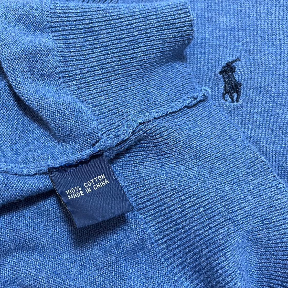 [정품] 폴로 블루 / 네이비포니 라운드 니트 [ M ] 상품이미지5