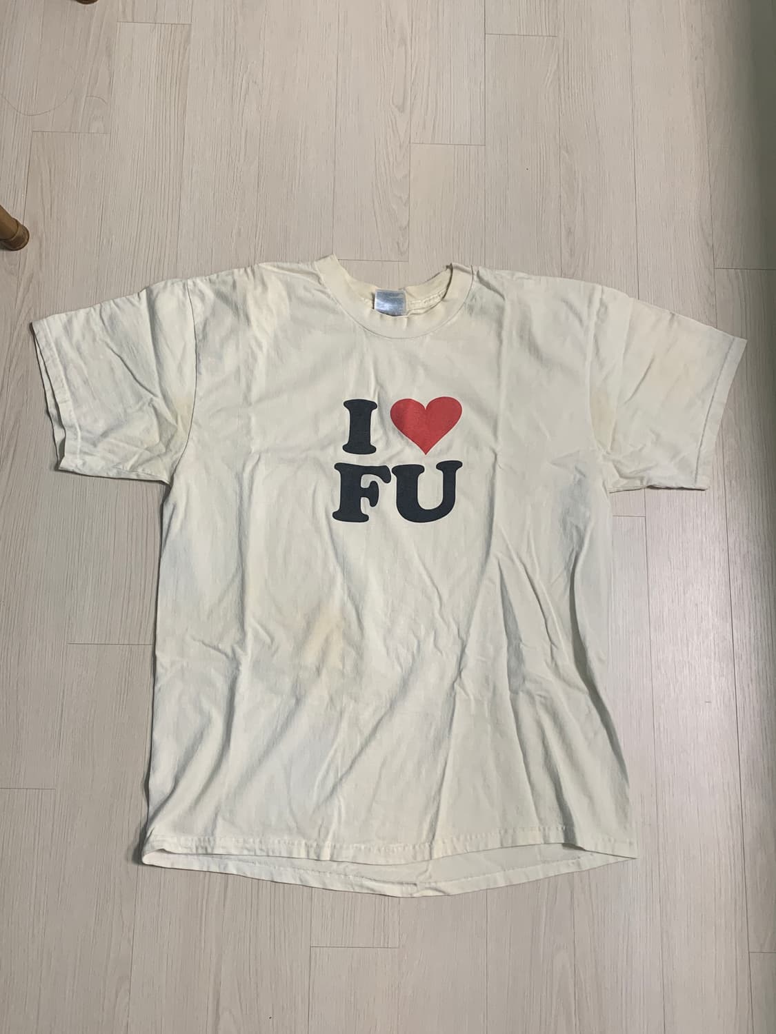 빈티지 밴드티 I<3FU 아이러브에프유 상품이미지1