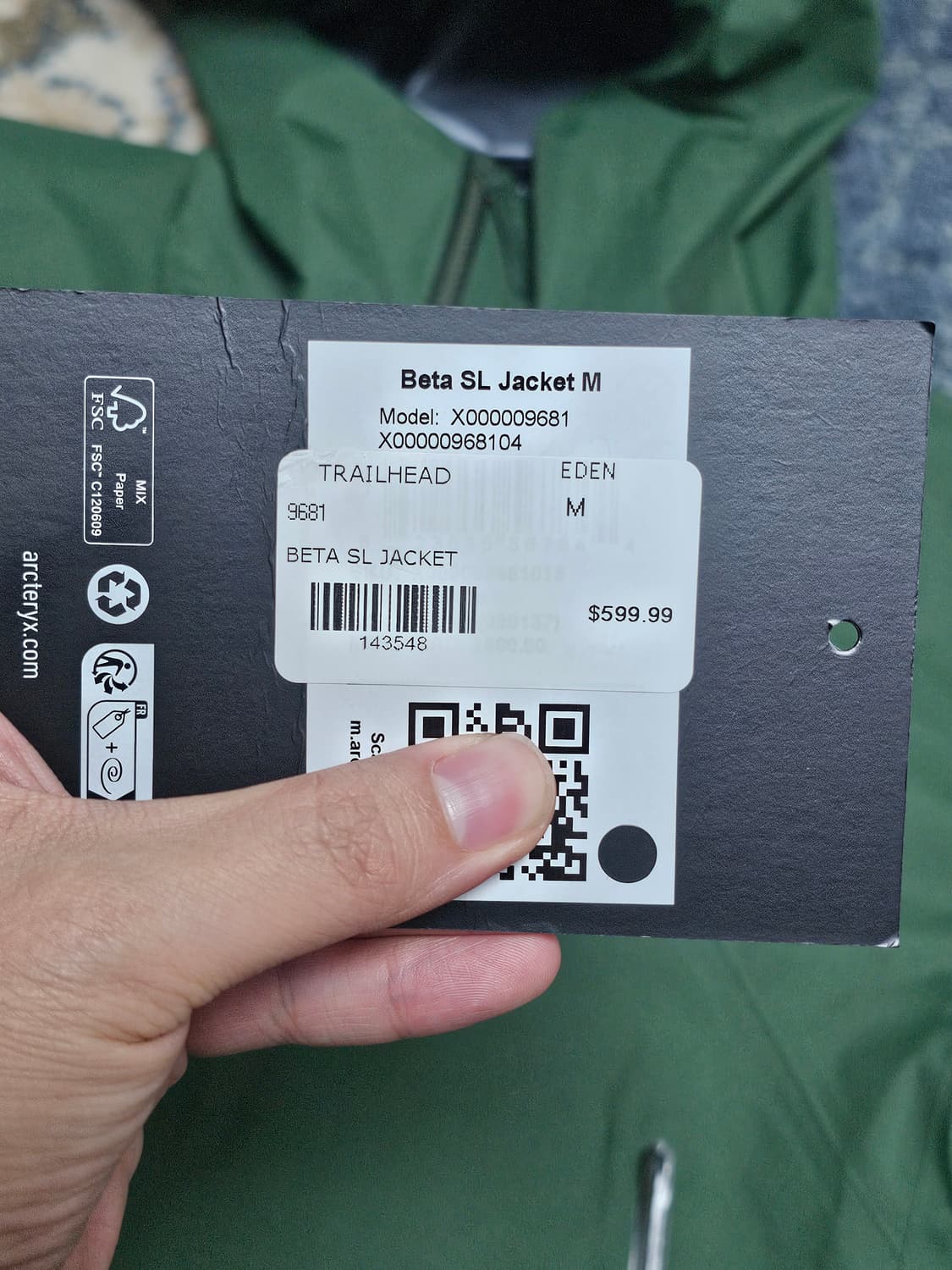 [M] 아크테릭스 베타 SL 자켓 에덴 상품이미지5