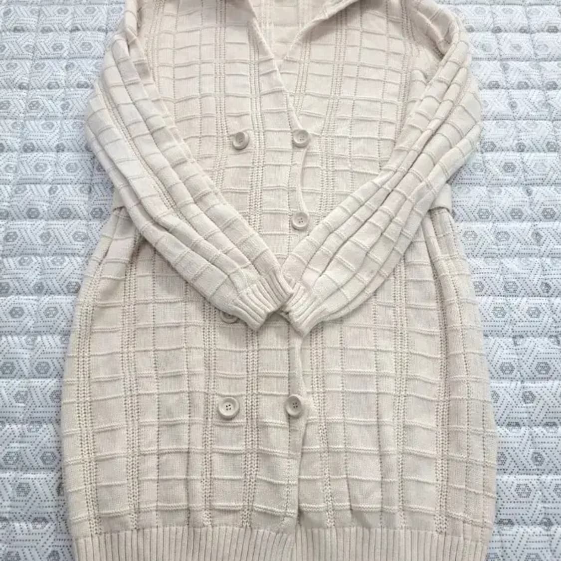 펜디 FENDI 롱 니트 가디건 아이보리 ~66 상품이미지1