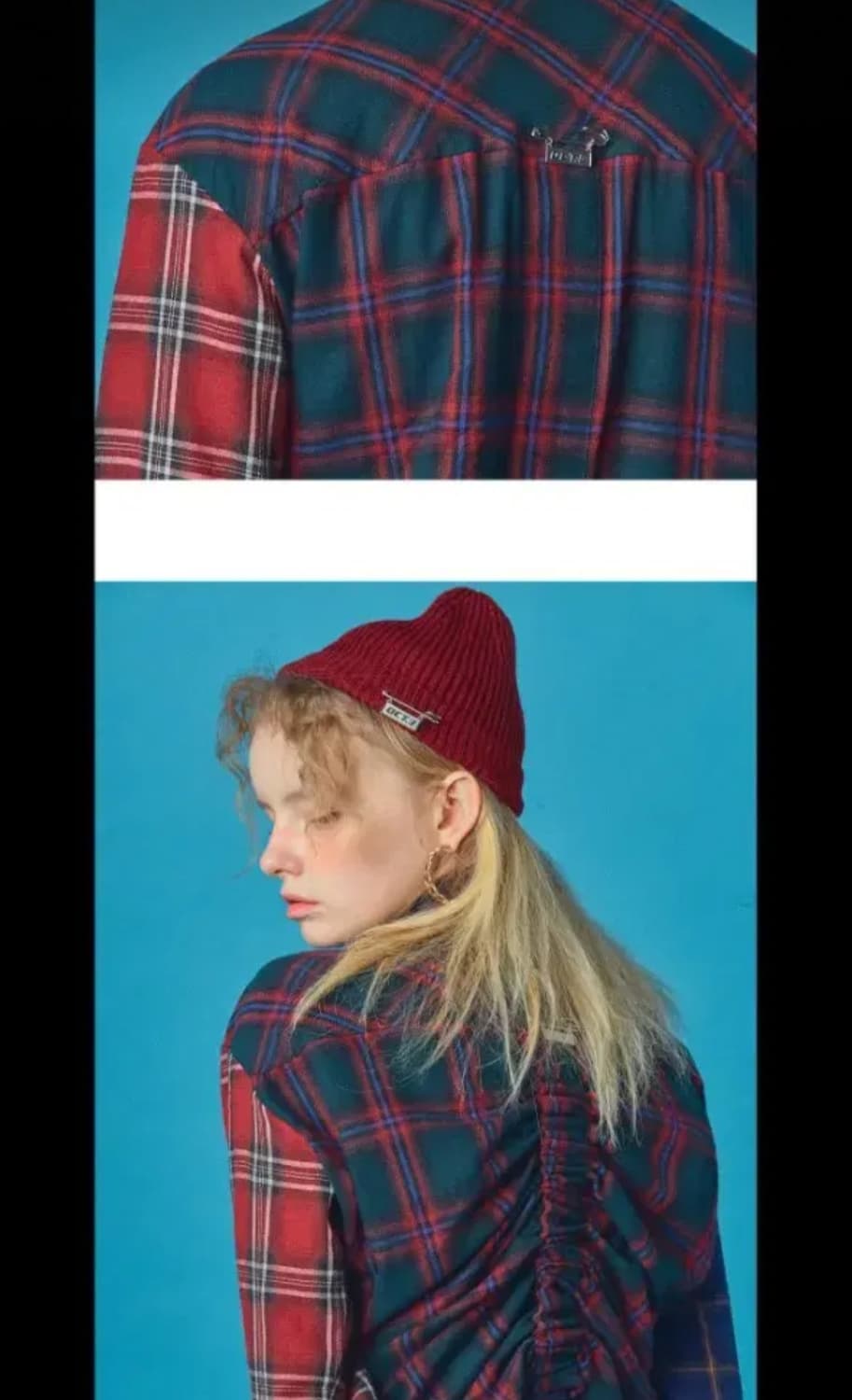 옥토버써드 서스펜더 셔링 셔츠 레드 상품이미지4