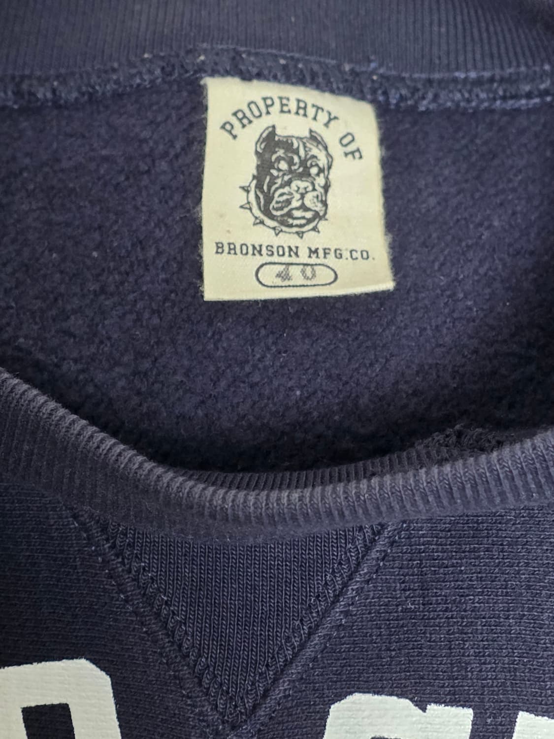 브론슨 해양경비대 네이비 헤비 스웨트셔츠 40 상품이미지3