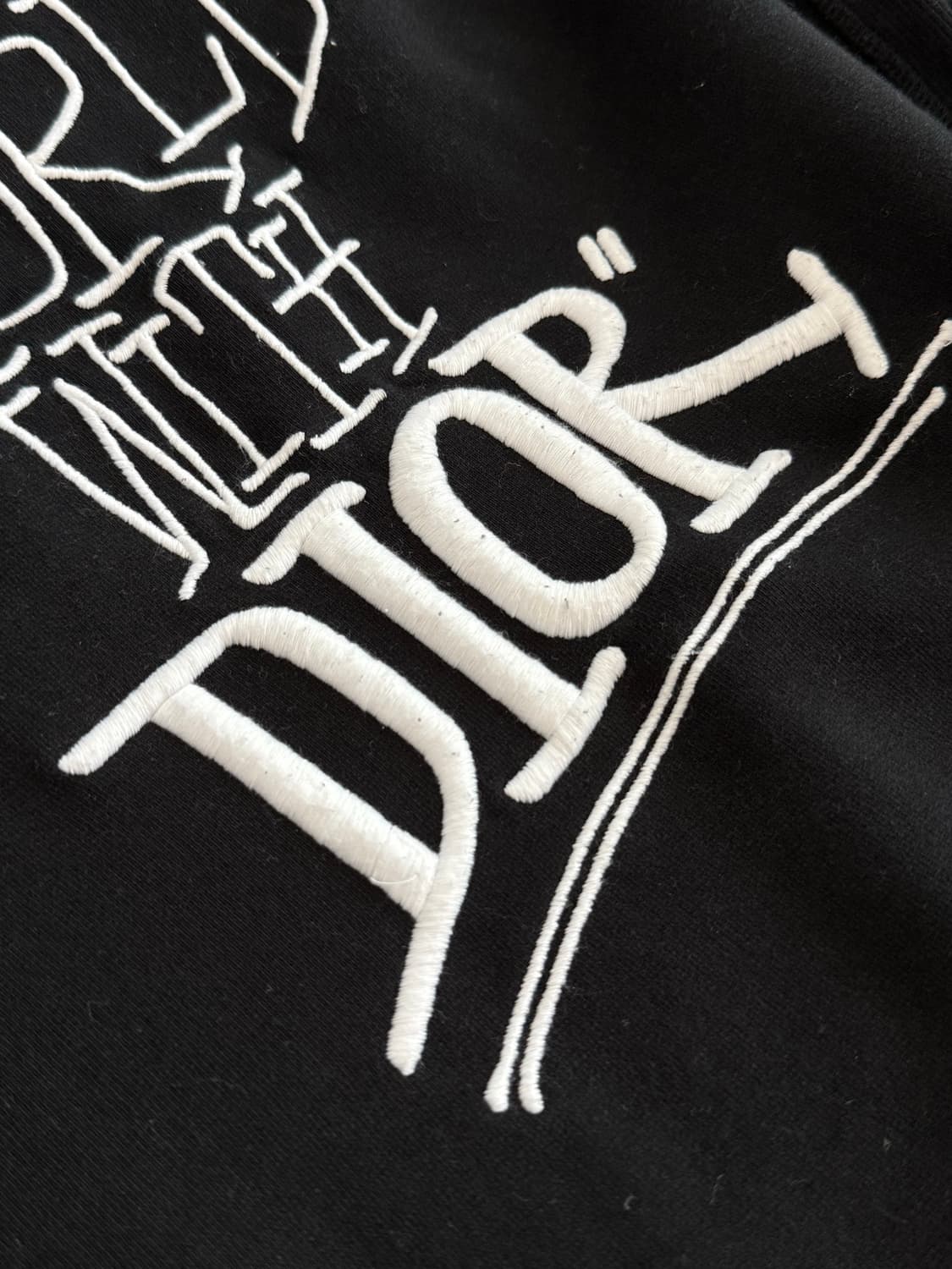 디올 X 숀 스투시 콜라보 블랙 후드티 M 상품이미지3