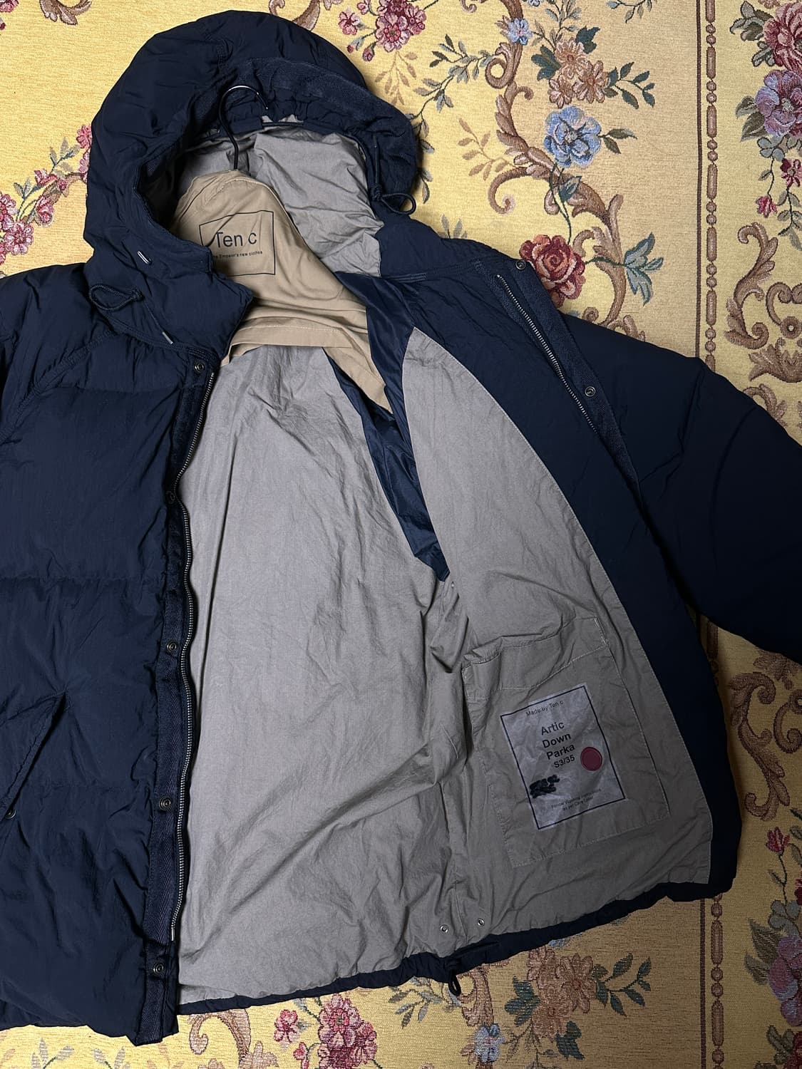 Ten c 텐씨 아틱 다운 파카 블랙 52사이즈 상품이미지3