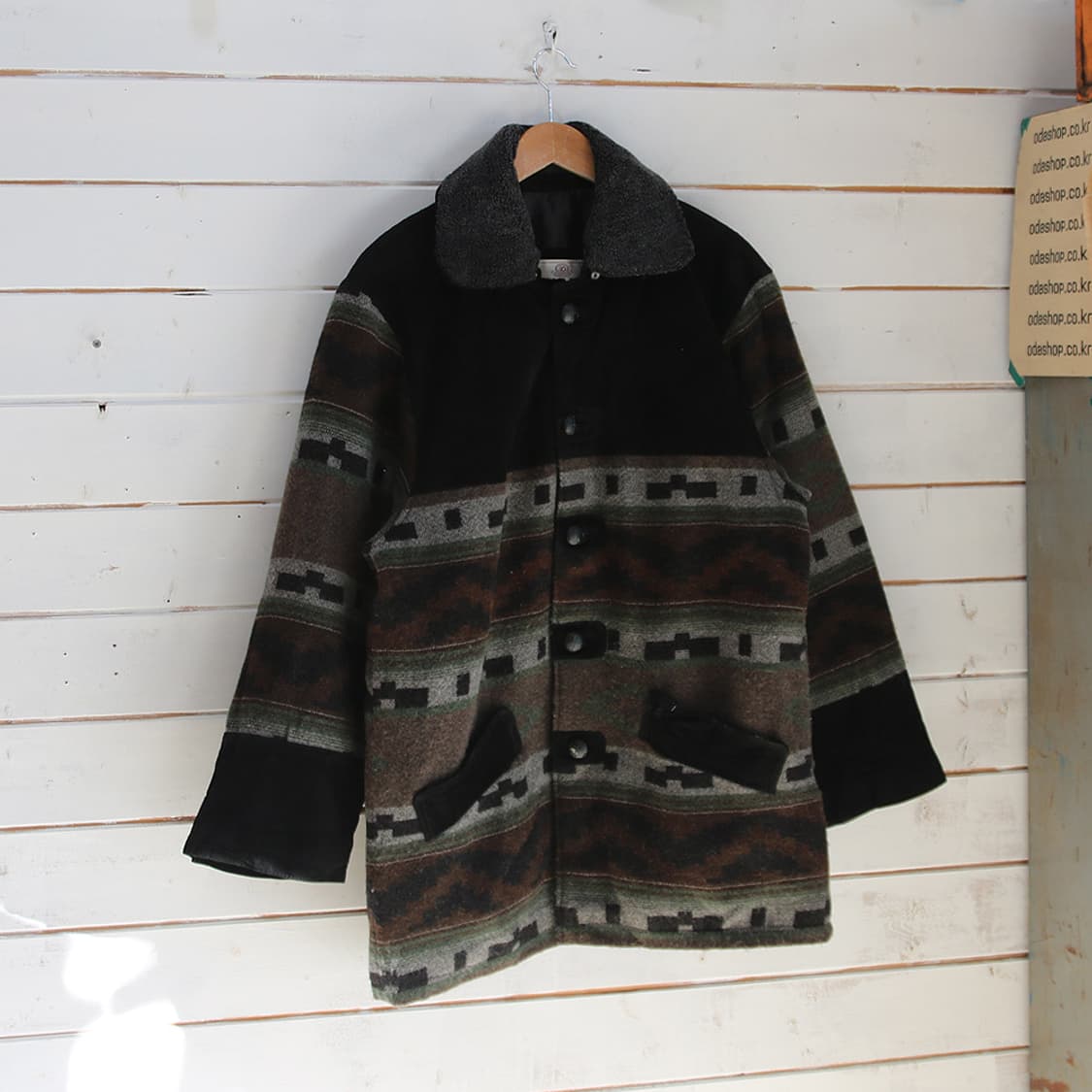 (착용컷) DARJE 스웨이드 패턴 자켓 (남성용 105) 상품이미지1